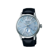 Seiko Presage Cocktail SSA343J1 - cinturino in pelle blu - cassa acciaio - quadrante azzurro